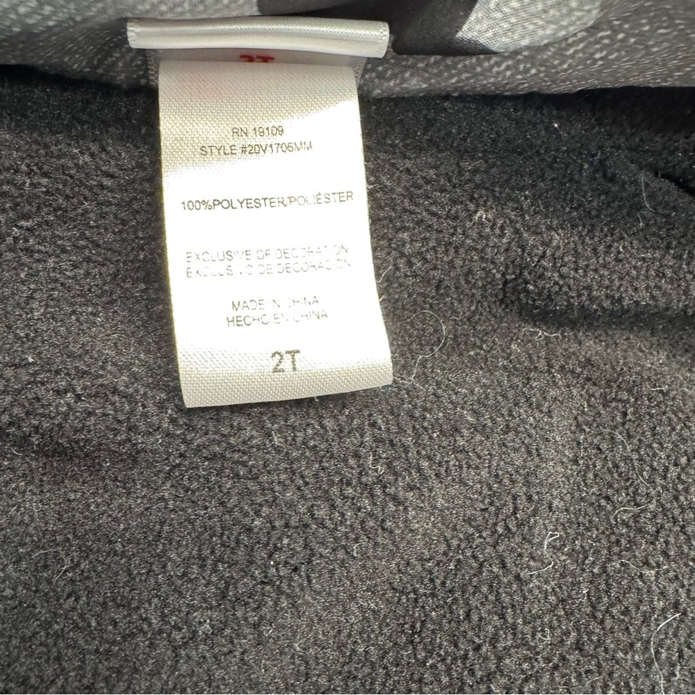 Disney Mickey Mouse Puffer Vest Toddler 2T Gray Black Kids Outerwear - Picture 7 of 7